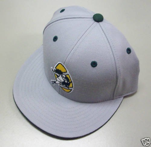 Green Bay Packers Fitted Throwback Logo Reebok Hat Size 7 1/2