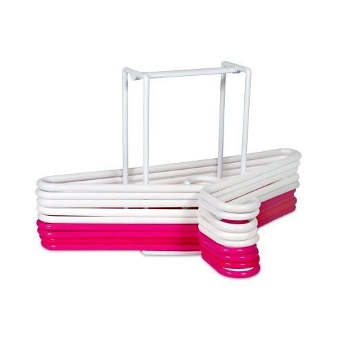 Hanger Stacker Standing Hanger Holder Hanger Organizer White Plastic
