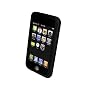 COOL BANANAS Hardcover Case in schwarz f�r iPod Touch 1G + Umh�ngeband