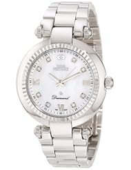 Swiss Precimax Womens SP12133 Avant Diamond Mother-Of-Pearl Dial Silver Stainless Steel Band Watch