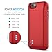 iPhone 6s/6 Battery Case - UNU DX Protective iPhone 6s/6 Battery Case ( 4.7 Inches) [Metallic Red] - MFI Apple Certified 3000mAh External Protective iPhone 6s/6 Charging Case Rechargeable Extended Portable Battery Pack Cover Cases Fit with Any Version of Apple iPhone