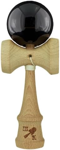 Fumetsu, Black As Night Kendama with Reinforced Handle, Includes Extra String,