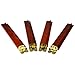 Yellow Mountain Imports Wooden Mahjong Racks, 18 Inches - Set of 4 Mahogany Color Racks - Includes Brass Ends for Attaching Pushers and Stacking Scoring Coins (Racks Only Set)