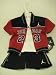 Nike Jordan 23 Baby Girl Infant 3/6, 6/9, 12 or 18 Months; Sport Jacket, T-Shirt and Short Pants Red/Black/White 3 Pcs Set New