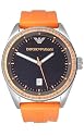 Emporio Armani Men's Orange-Strap Watch