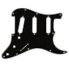 Fender Standard Stratocaster Pickguard, 11-hole For 3 single coil pickups, Black