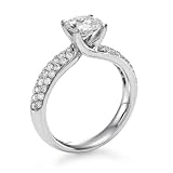 Diamond Engagement Ring in Platinum - IGI Certified, Round, 1.52 Carat, K Color, SI2 Clarity