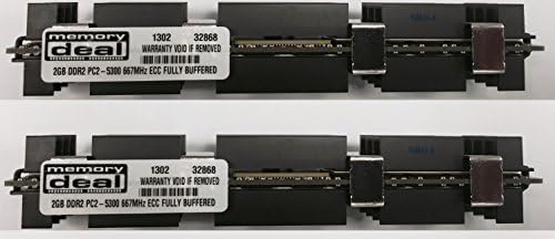 4GB ( 2 X 2 GB ) DDR2 PC2-5300F 667MHz CL5 ECC Fully Buffered FB-DIMM (240 PIN) 4 GB w/ Heatspreaders for Apple computers