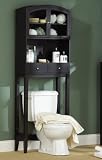 Black Bathroom Over The Toilet Space Saver Bath Towel TP/Magazine/Makeup Storage Organizer w/ Drawers 41smXfbji5L. SL160 Black Bathroom Over The Toilet Space Saver Bath Towel TP/Magazine/Makeup Storage Organizer w/ Drawers