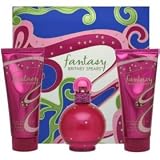 Fantasy by Britney Spears Fantasy Girl 3 Piece Set Includes 3.3 oz Eau de Parfum Spray + 3.3 oz Work Your Magic Body Souffle + 3.3 oz Caught in a Spell Shower Gel
