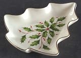 Lenox China Holiday (Dimension) Medium Tree Dish 1 Part, Fine China Dinnerware
