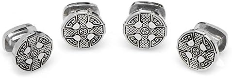 Celtic Cross Tuxedo Studs