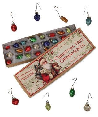 Bethany Lowe – Vintage Krugel Mini Ornaments – Glass -24 Pieces