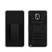 Samsung Galaxy Note 4 Case - Exact Samsung Galaxy Note 4 Case [SideARM Series] - Rugged Holster Case with Kickstand for Samsung Galaxy Note 4 (SM-N910S / SM-N910C) Black/Black