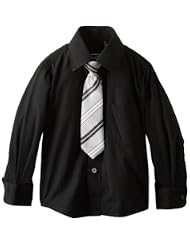 Boys black dress shirt
