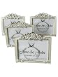 4 Enamel & Silver Photo Picture Frames / Wedding Favors