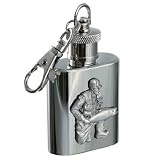 Review Sterling & Classic SC614 / Fisherman 1oz Keyring Stainless Steel Hip Flask