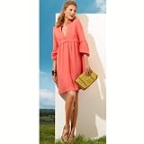 Viscose dress coral red 12