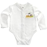 Funkoos Airplanes Long-Sleeve Organic Baby Boy Bodysuits