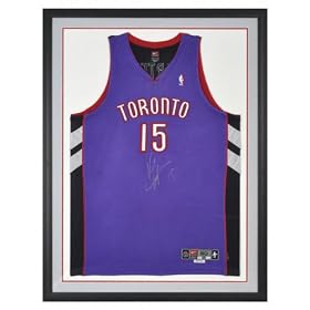 Vince Carter Toronto Raptors Framed Autographed Pro-Cut Road Jersey