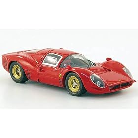 Ferrari 330 P4, rouges, Model Car, Miniature d�j� mont�e, Mattel 1:43
