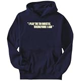 Hoodie Mens Navy Blue "i play the guitar Tin Whistle, therefore I am " Instruments XX-Large