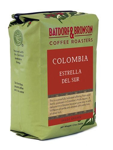 Batdorf & Bronson Colombia Estrella Del Sur, Whole Bean Coffee, 12-Ounce Bags (Pack of... by Colombia Coffees