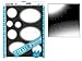 Deleter Screen Tone Jr JR-515 [ Spotlight Pattern ] [Sheet Size 182x253mm (7.16