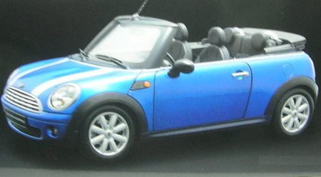 Kyosho 8749BL BMW Mini Cooper Cabriolet blau