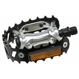 Sunlite Bicycle 747 Bear Trap Pedals, 9/16 in, Black, 1 pair