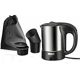 Travel Kettle Stainless Steel dual voltage: 120/240V