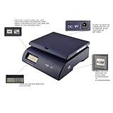Weighmax 2822-75 lbs capacity, Blue,Postal Shipping Scale, Battery and AC Adapter Included