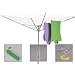 Household Essentials 1600 12-Line Outdoor Umbrella-Style Clothes Dryer with Aluminum Arms