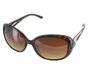 Womens Ladies Designer Fashion Sunglasses Shades with Free Hard Case - Brown Lens & Brown Frame