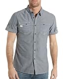 BLZ Jeans - Chemisette bleue denim homme tendance et fashion