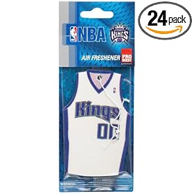 ProScent Paper, NBA Sacramento Kings, Jersey Shaped Automotive Air Freshener (Pack of 24)