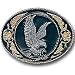 Pewter Belt Buckle - Eagle (Gold Vivatone & Black) - Pewter Belt Buckle - Eagle (Gold Vivatone & Black) Image