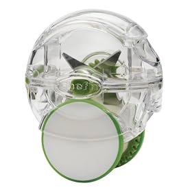 Chef'n Garlic Zoom Rolling Garlic Chopper, Arugula and Meringue