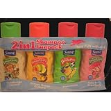 Suave Kids 2 in 1 Shampoo and Conditioner 4 Pack