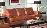 Sofa in Light Brown Leather - Coaster