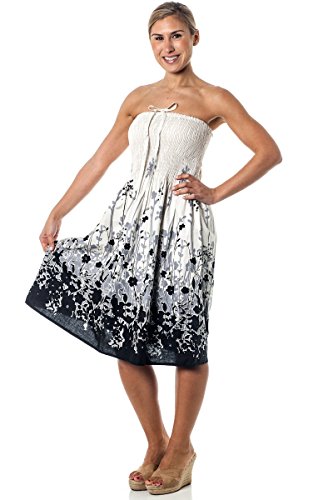 One-size-fits-most Tube Dress/Coverup - Field Of Flowers (many colors)