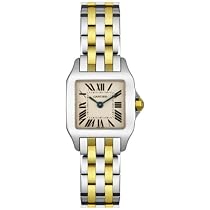 Cartier Women's Santos Demoiselle Stainless Steel and 18K Gold Watch #W25066Z6
