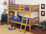 Acme Furniture Honey Oak Finish Bunk Bed 02301