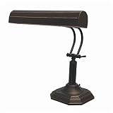 Piano Mate Collection 1-Light 17 Antique Bronze Desk Lamp LS-398