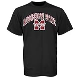 Mississippi State Bulldogs Black Arched Logo T-shirt