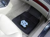 UNC North Carolina Tar Heels 2 PIECE RUBBER/VINYL CAR/TRUCK/AUTO FLOOR MATS