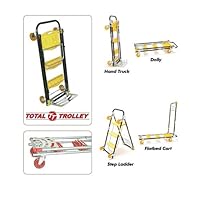 Total Trolley- 4 in 1 Hand Truck/Dolly/Step Ladder- RED