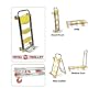 Total Trolley 4in1 Moving Dolly Cart Ladder Hand Truck