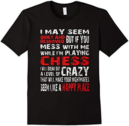 Men's CHESS CRAZY SHIRT Medium Black