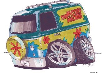 SCOOBY DOO VAN KOOLART image ceramic mug 1606